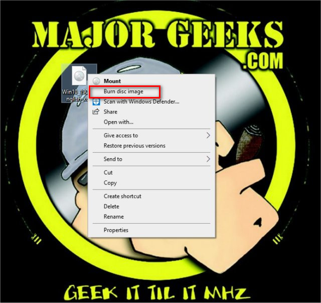 Windows 10 Disk Image Burner is slower than most thirdparty freeware